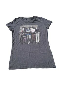 Movie T-Shirt The Breakfast Club Womens M Short Sleeve Gray